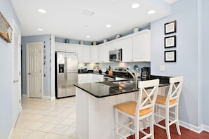 Fridge, microwave, oven, stovetop - Stunning 3BR 3BA Ocean Block Unit with Ocean Views! 1/2 Block from the Beach. (Ocean City)