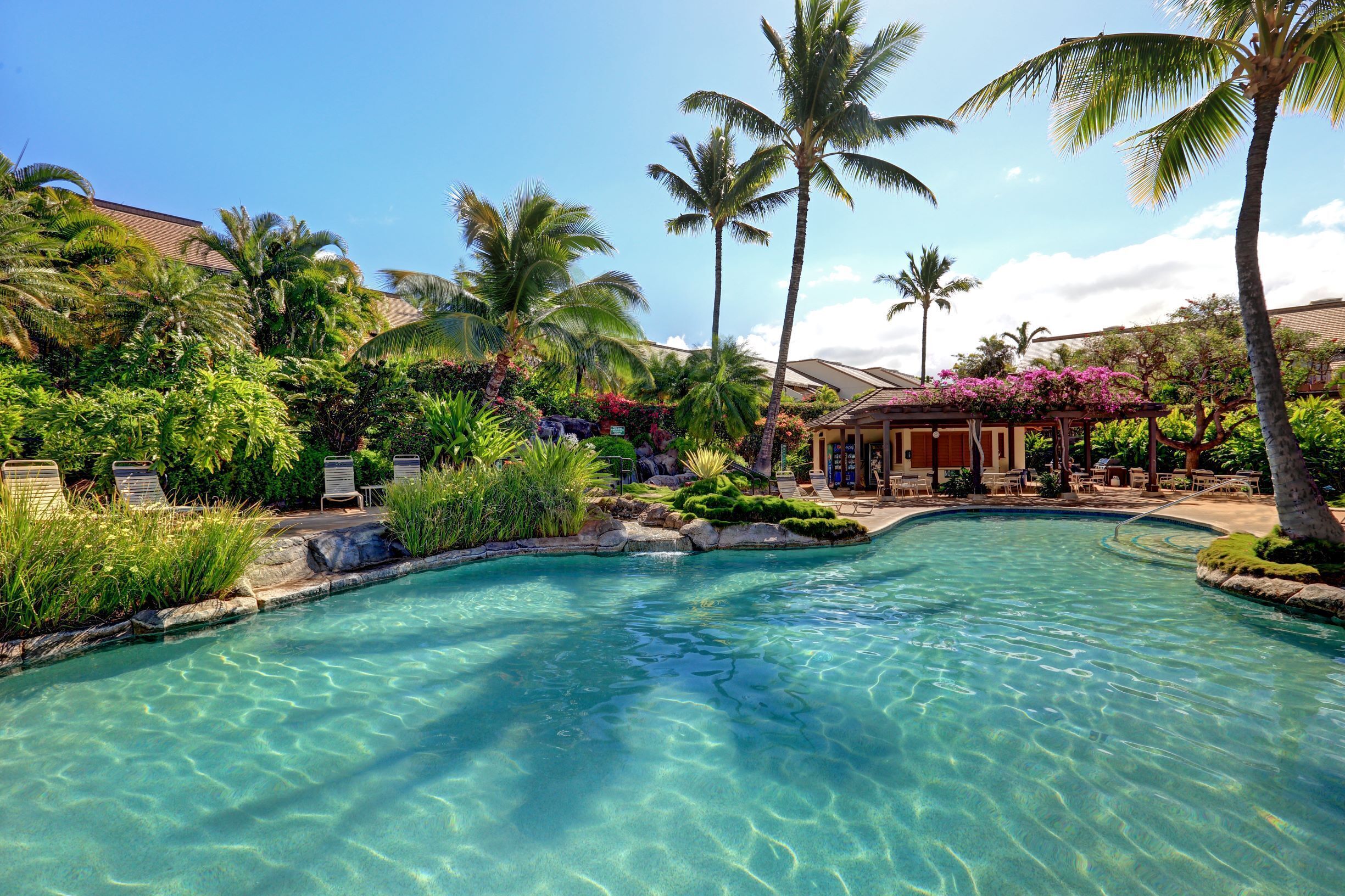 Tropical upper pool at Maui Kamaole
