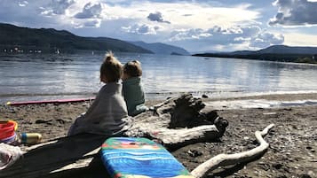 Vlak bij het strand