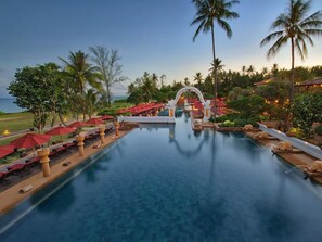 A heated pool