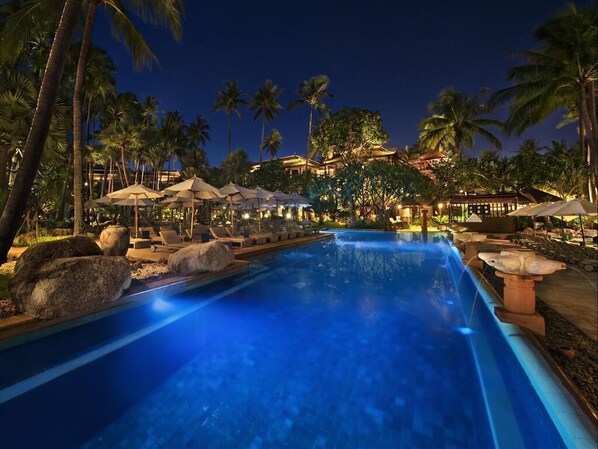 A heated pool