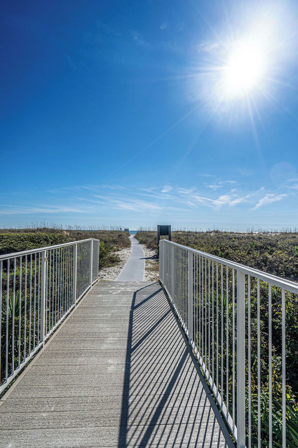 Walkway and beach carpet leading to beach