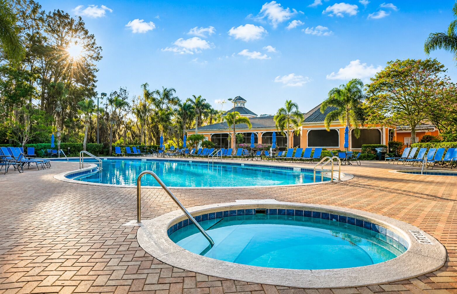 A heated pool