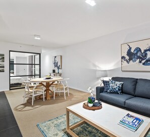Apartment, 1 Bedroom | Living area