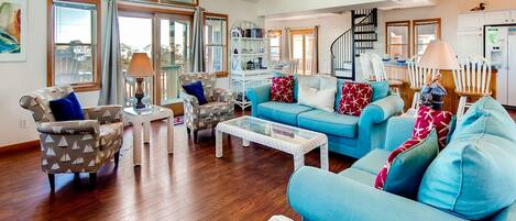 Smart TV, futbolito, libros y videoteca