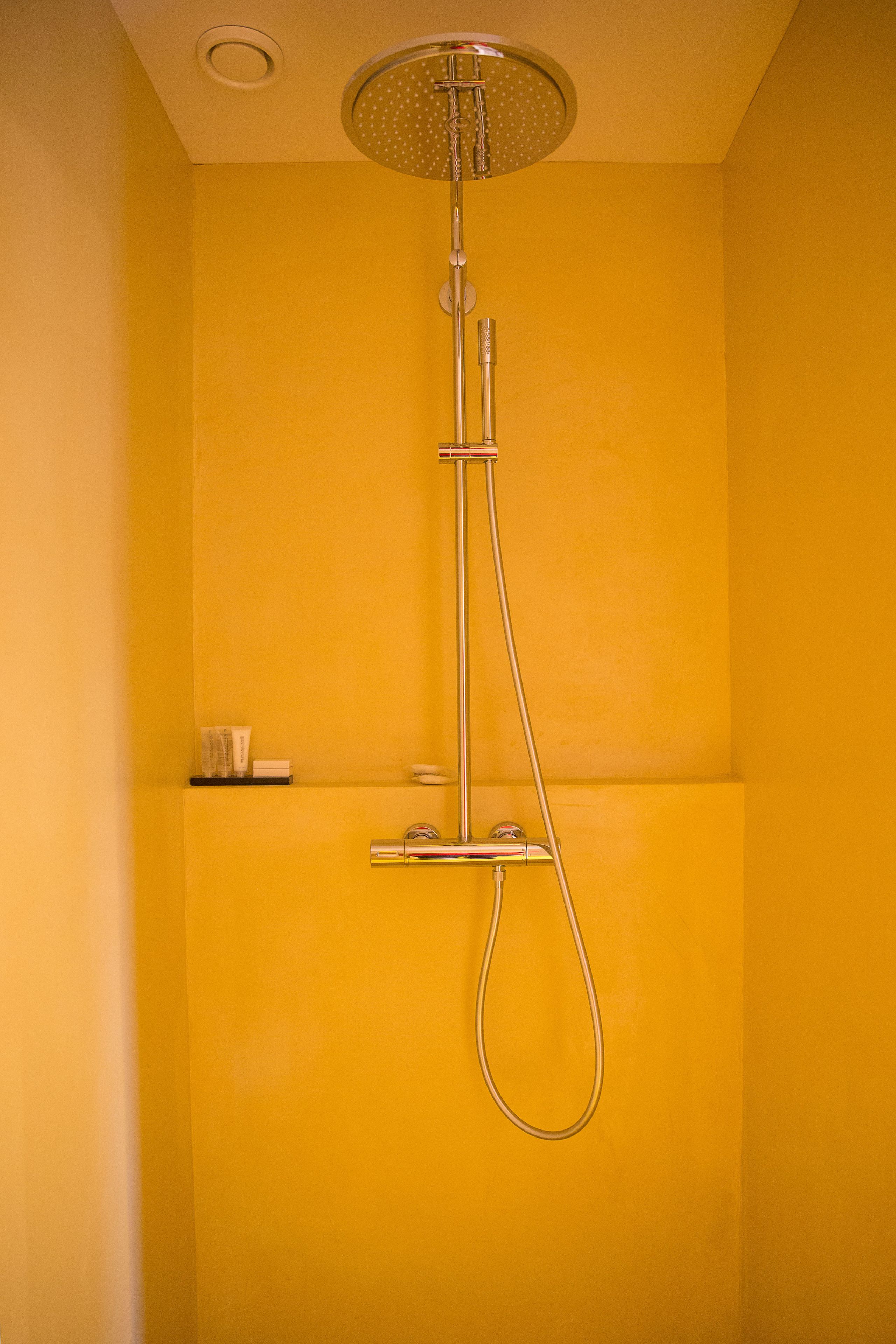 exclusive double room (room 11) | bathroom | shower, rainfall showerhead, free toiletries, hair dryer