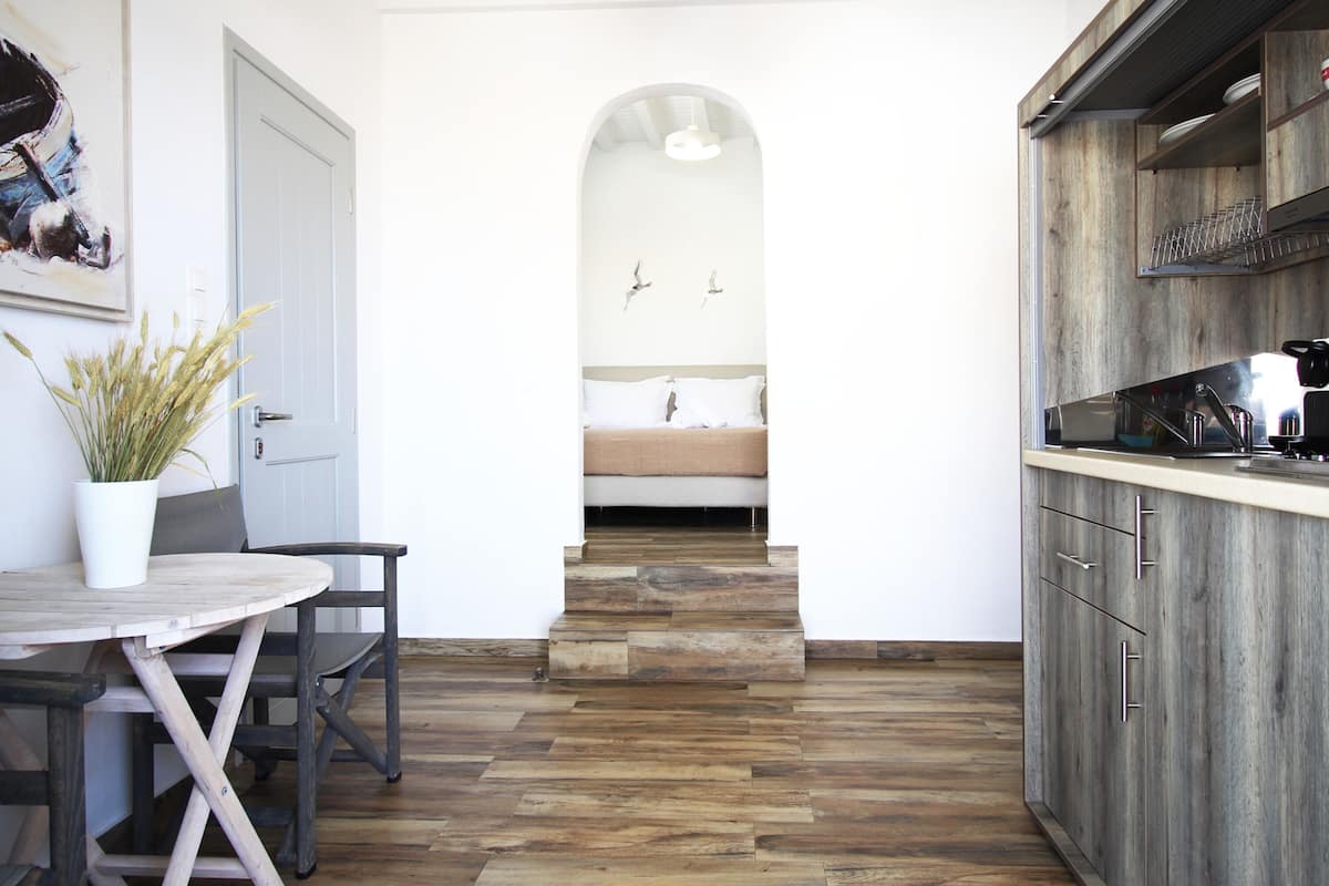 superior studio suite, sea view | 1 bedroom, in-room safe, soundproofing, iron/ironing board