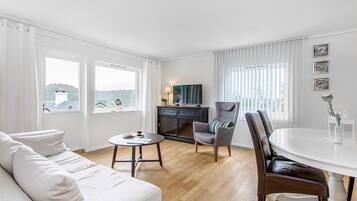 Flatskjerm-TV og Netflix