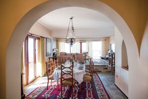 Villa, 4 Bedrooms, Private Pool, Sea View | Living area | Flat-screen TV, fireplace, DVD player, MP3 dock