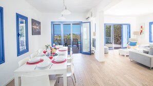 Villa, 4 Bedrooms, Private Pool | Living area | 40-inch flat-screen TV with satellite channels, TV, DVD player - Electra Villa (Paralimni)