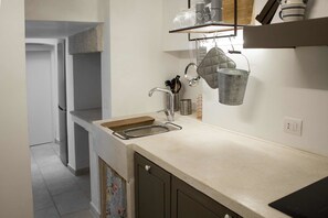 Appartement Confort, 1 grand lit et 1 canapé-lit | Cuisine privée | Plaque de cuisson, lave-vaisselle