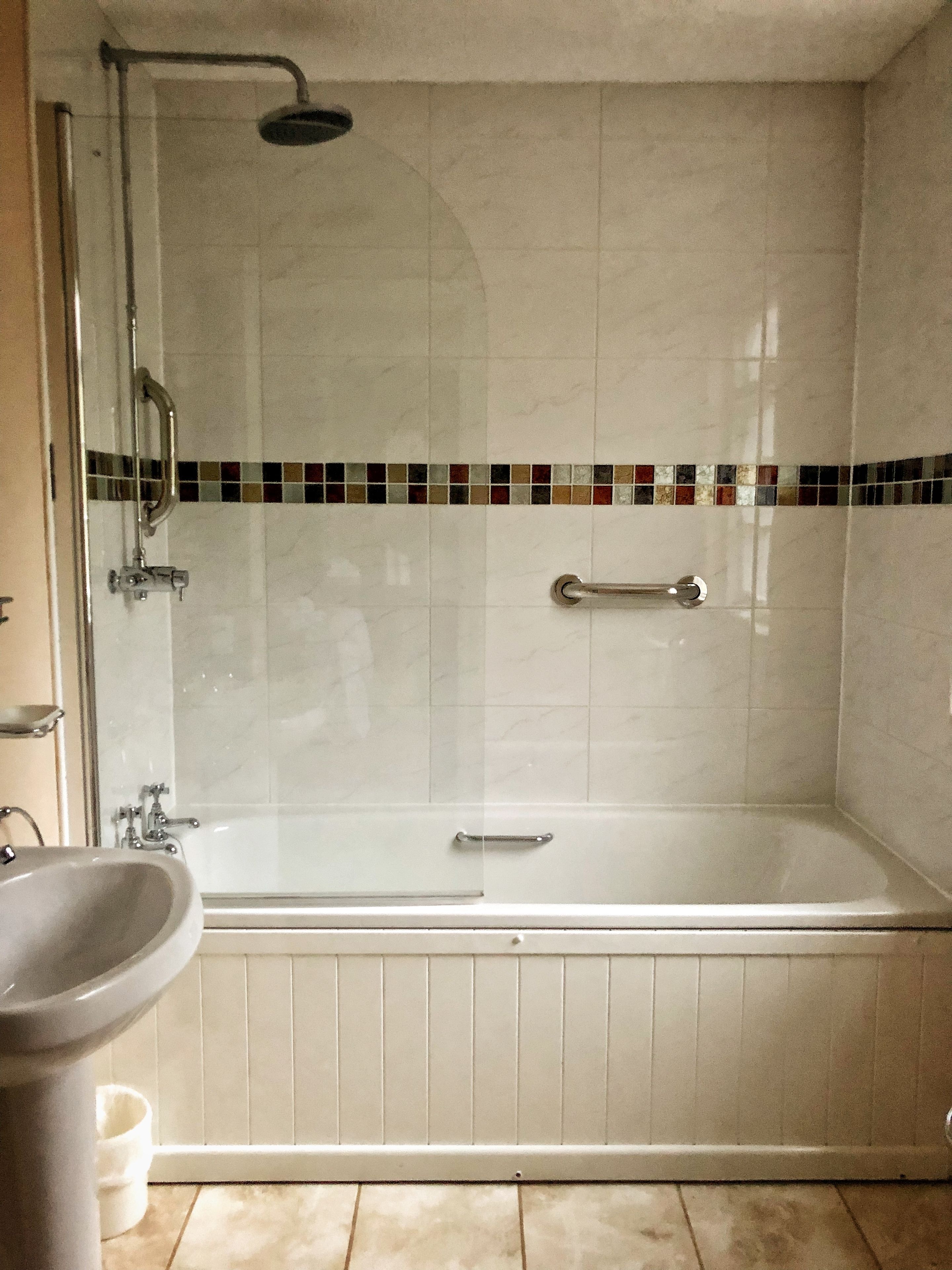 Free toiletries, hair dryer, towels