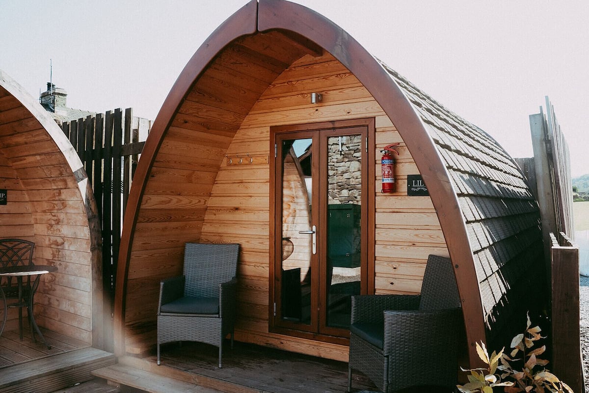 キャビン エンスイート (Twin Glamping Pod) | テラス / パティオ
