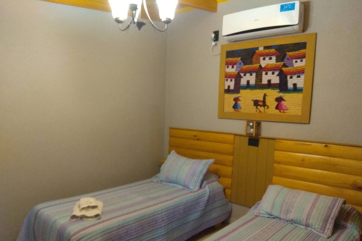 Blackout curtains, free WiFi, bed sheets