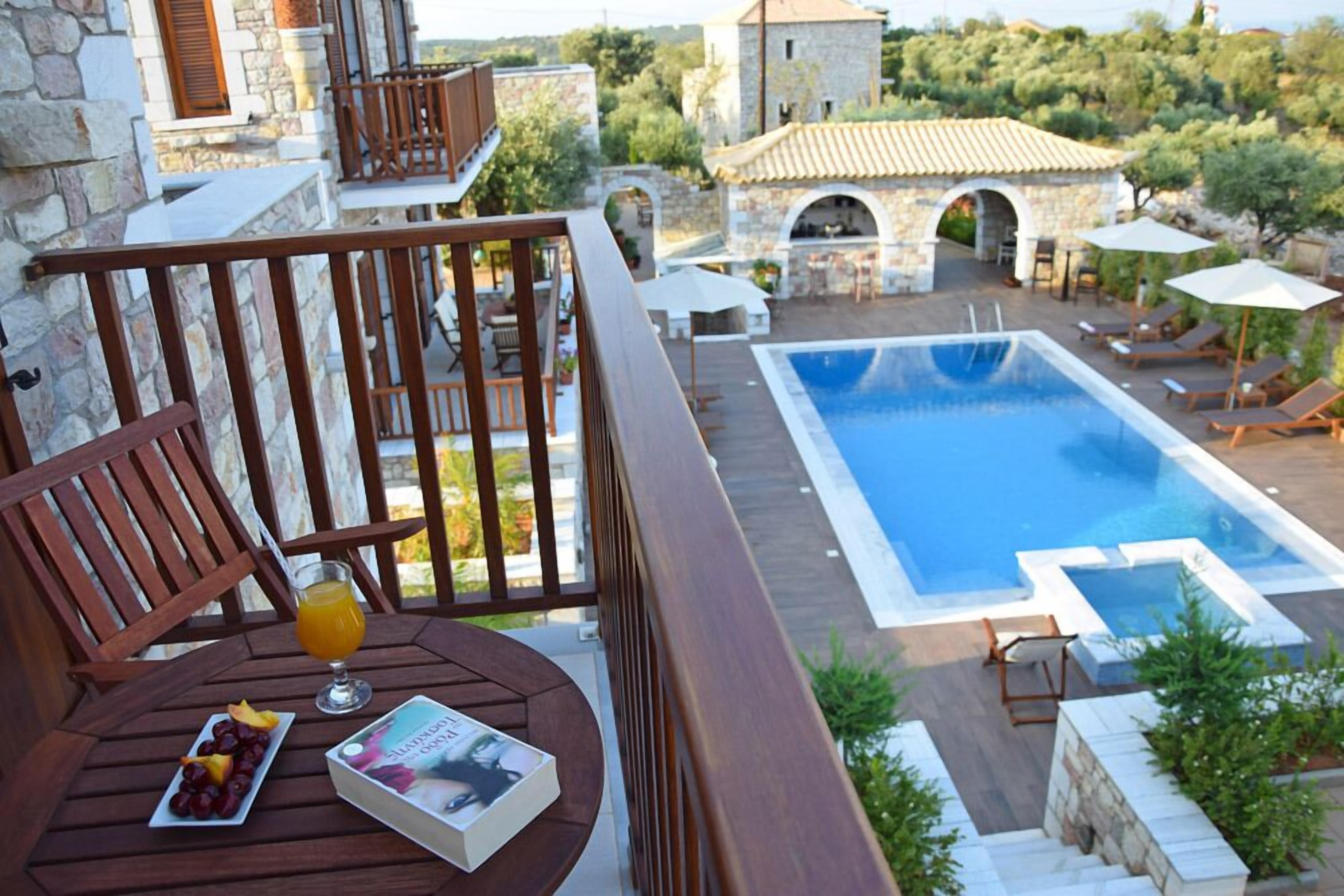 Family Duplex, Sea View (Elia) | Balcony view