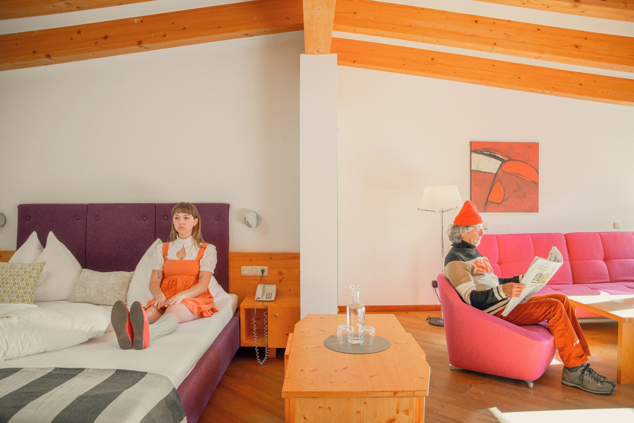 Suite Royal (HERZ ROYAL) | Área de sala de estar | Televisión, juguetes y piso con calefacción 