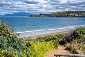 Beach nearby, sun-loungers