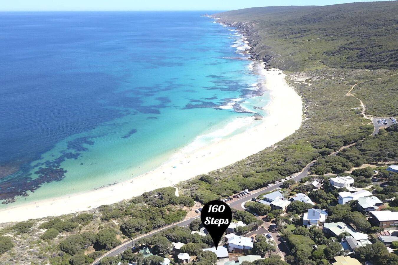 Beach nearby, beach umbrellas