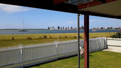 Port Albert Holiday House, great for families, with an awesome water view.