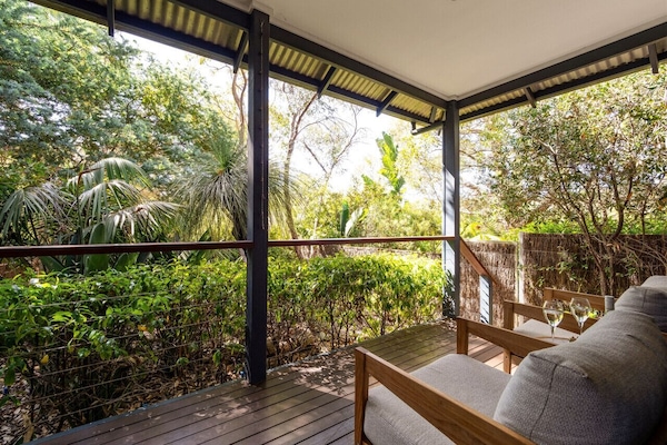 Aroha Back Deck Garden View