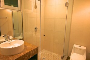 Shower, hair dryer, towels, soap - 2 BED / 2 BATH, NUEVO VALLARTA CONDO (Nuevo Vallarta)