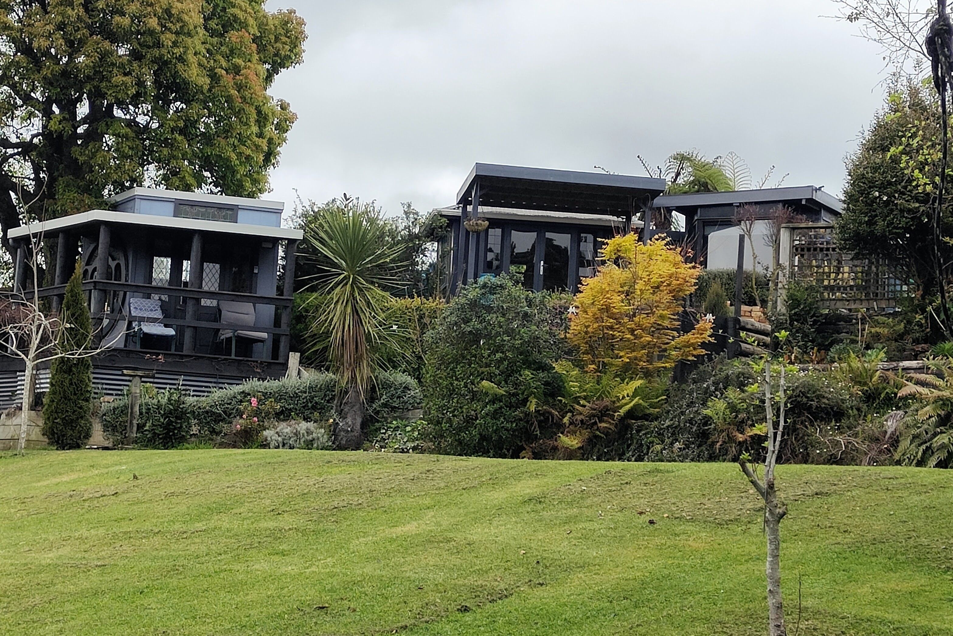 3 of the 4 cosy cabins