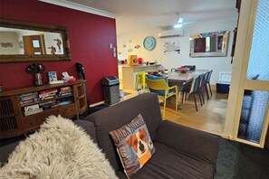 Smart TV, video games, DVD player, books