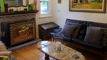 Älytelevisio, takka, Netflix, kirjoja