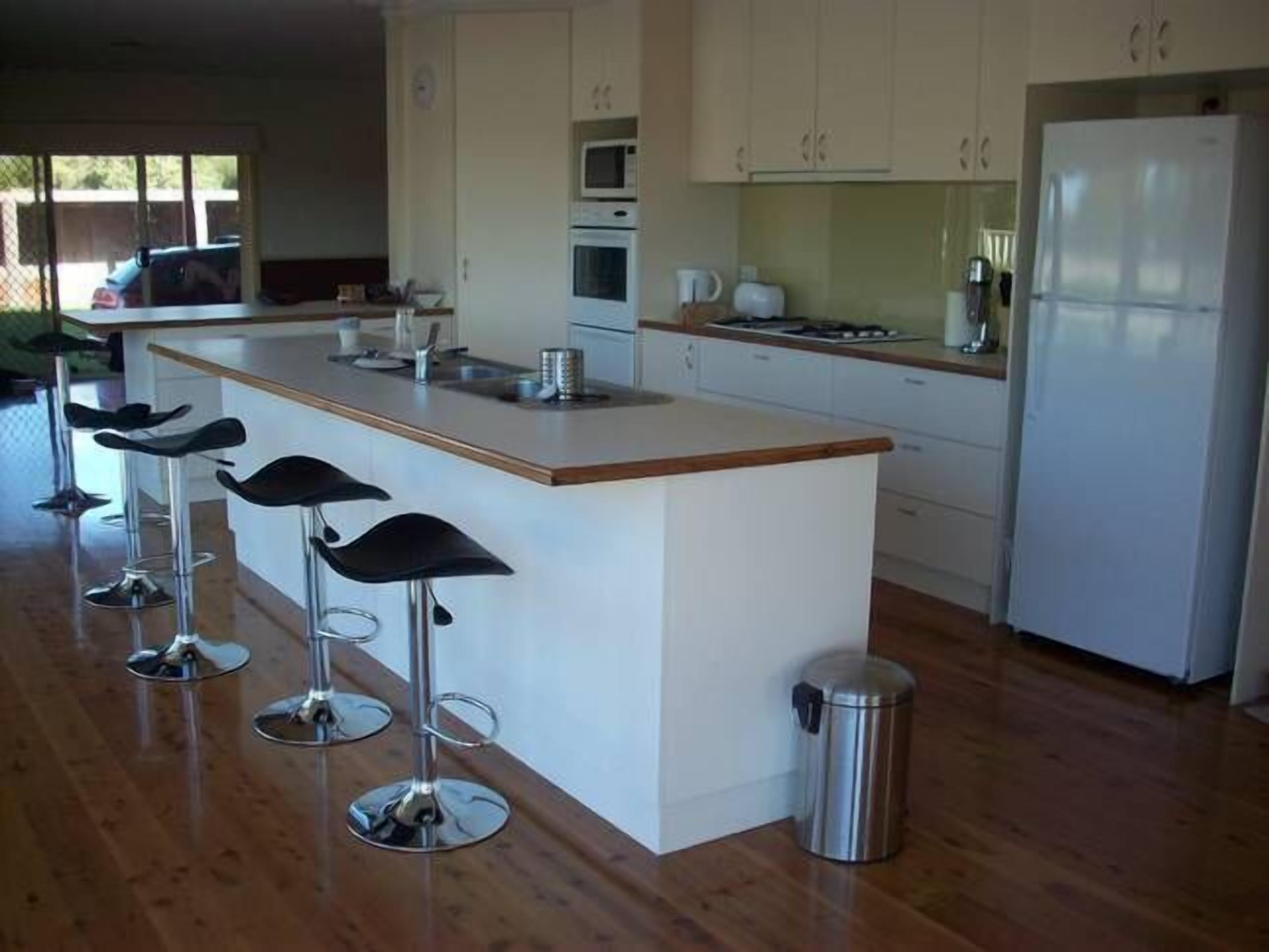 Open plan kitchen, meals and living area