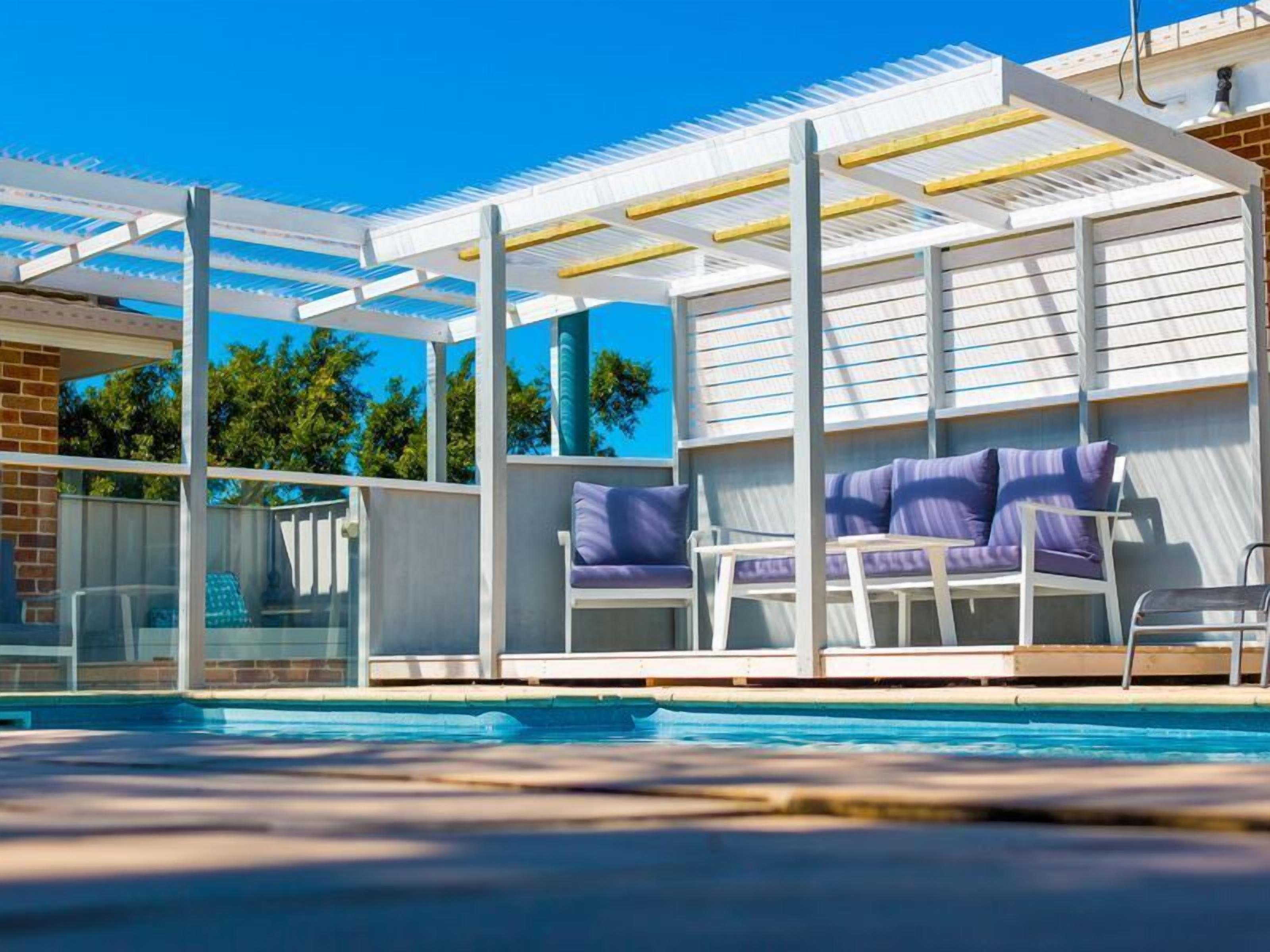 Lounge area by the pool
