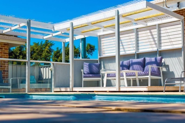Lounge area by the pool