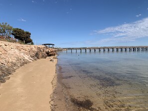 På stranden, badehåndklæder