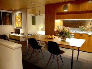 Dining - The Old Dairy loft, inner city accommodation (Surry Hills)