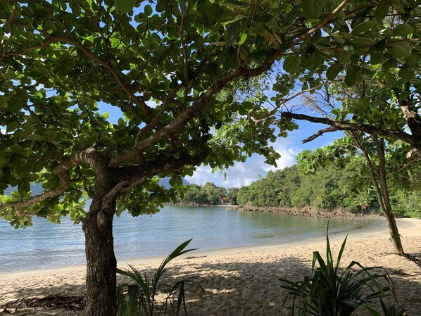 En la playa 