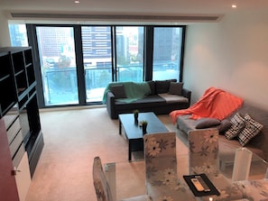 Premium Apartment, 3 Bedrooms, Non Smoking, 2 Bathrooms | Living room - ReadySet Apartments Southbank One (Southbank)
