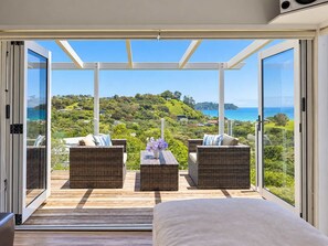 View from the lounge out to the balcony