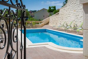 A heated pool