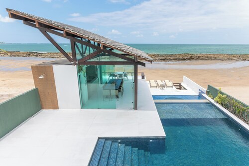 Beau manoir à porto de chickens / plage de serrambi en bord de mer  