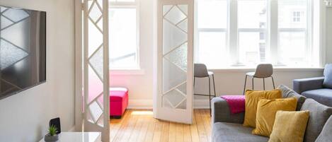 Smart TV, video games, DVD player, books