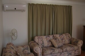 TV, DVD player, books