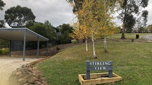 Property grounds - Stirling View - close to Mt Buller & Mt Stirling Entry Gates. (Merrijig)