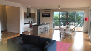 TV, fireplace - Stirling View - close to Mt Buller & Mt Stirling Entry Gates. (Merrijig)