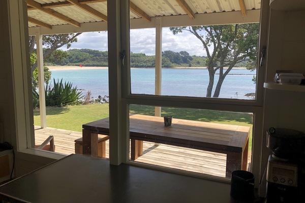 Sea views from kitchen