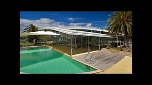 Indoor pool, a heated pool
