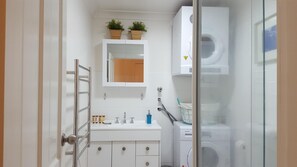 Regadera y secadora de cabello 