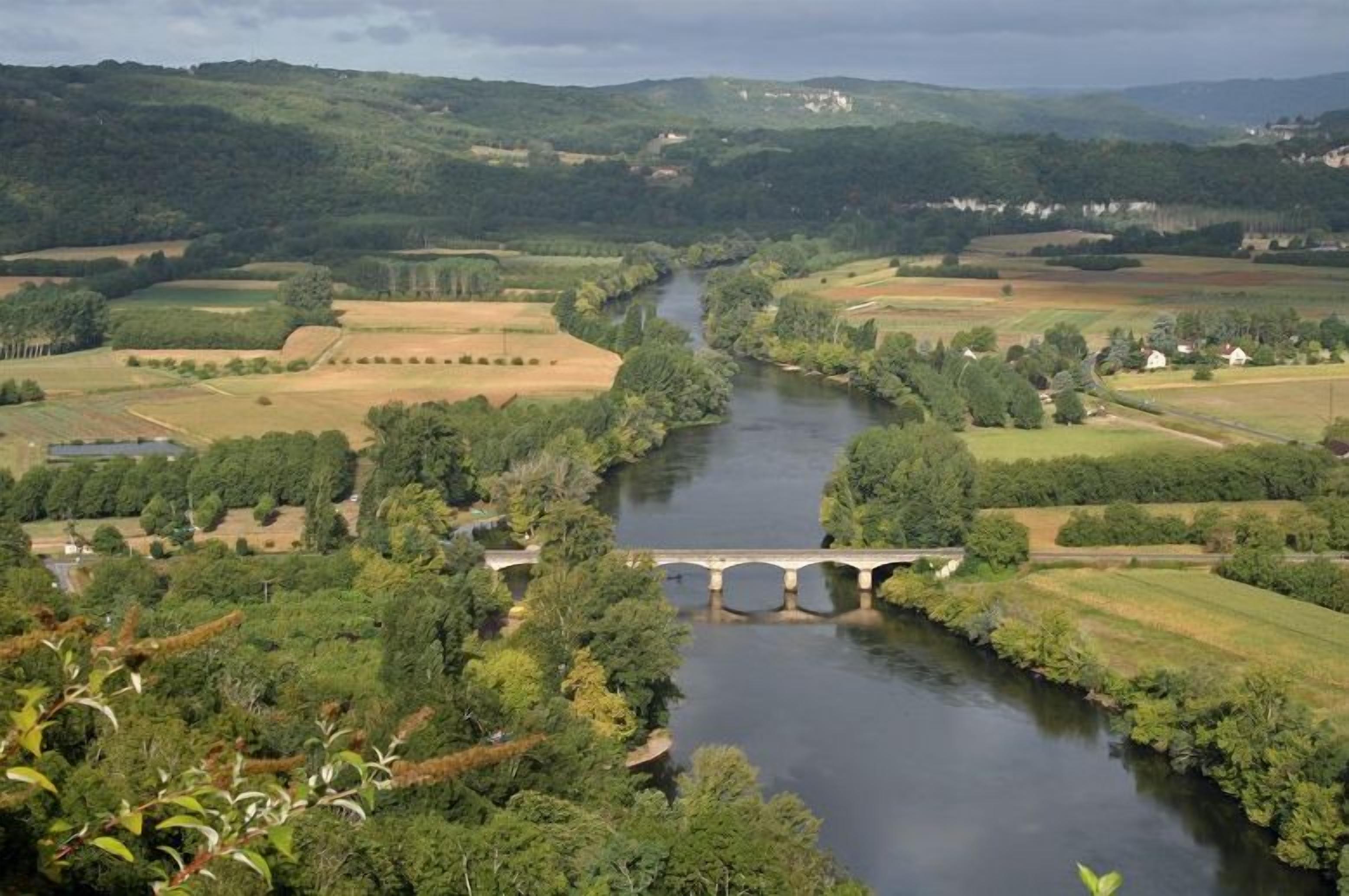 River Dordogne viewed from the esplanade at Domme