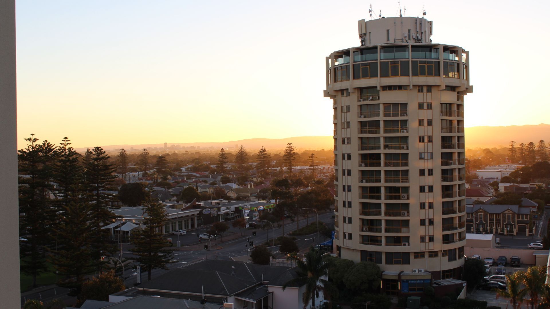 Glenelg - Panoramic City Night Lights view