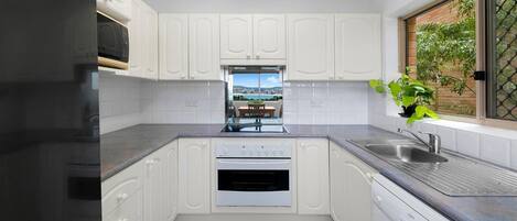 Microwave, oven, stovetop, dishwasher