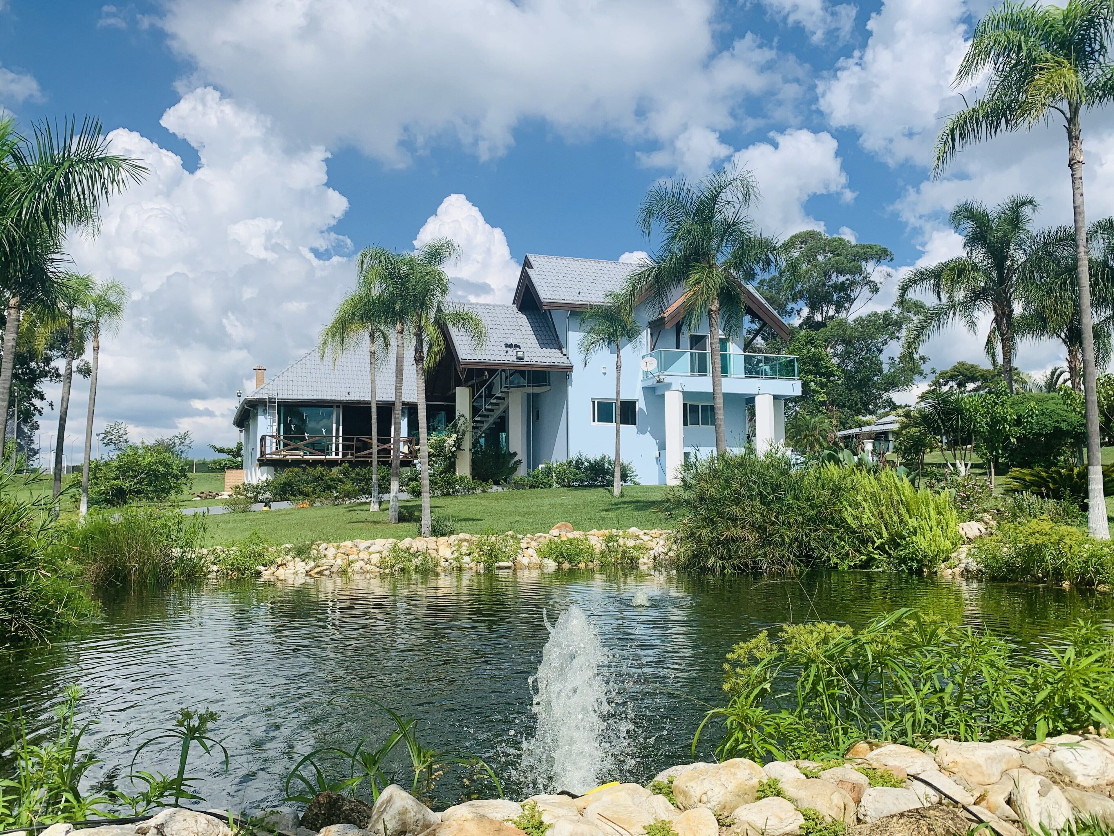 WONDERFUL NATURAL LANDSCAPE OF A BEAUTIFUL HOUSE OF 