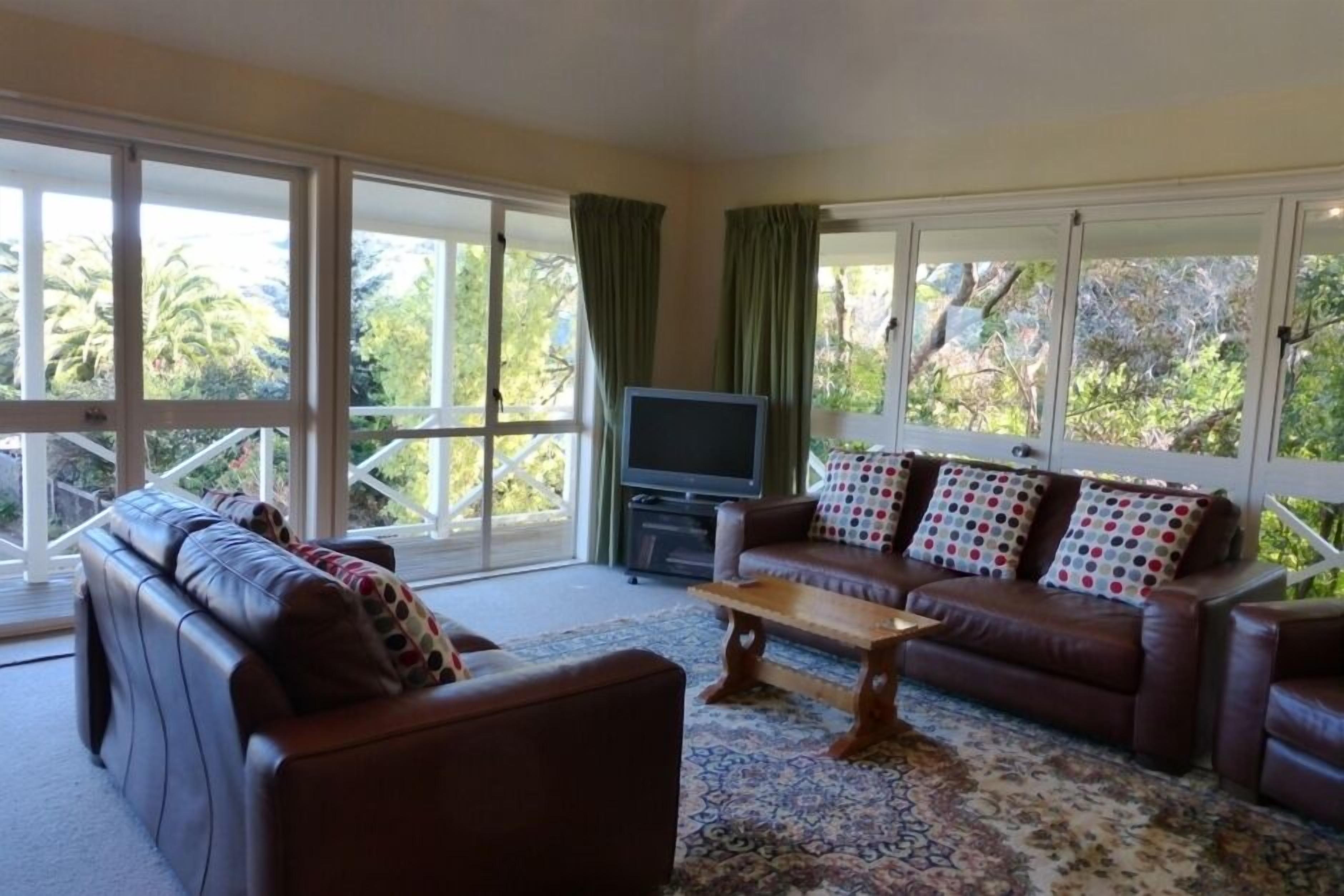 lounge room with french doors onto deck